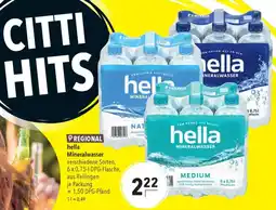 CITTI Markt hella Mineralwasser Angebot