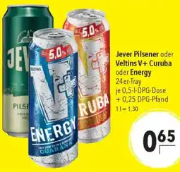 CITTI Markt Jever Pilsener oder Veltins V+ Curuba oder Energy Angebot