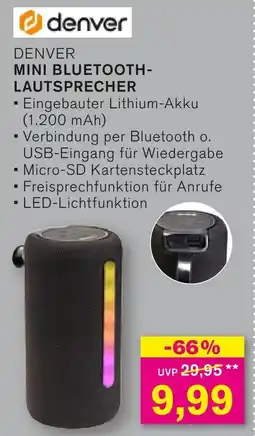 KODi Denver mini bluetooth lautsprecher Angebot