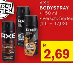 KODi Axe bodyspray Angebot