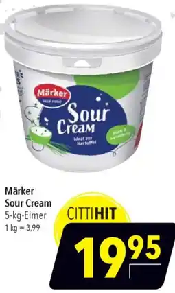 CITTI Markt Märker Sour Cream Angebot
