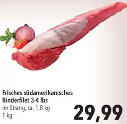 CITTI Markt Frisches südamerikanisches Rinderfilet 3-4 lbs Angebot