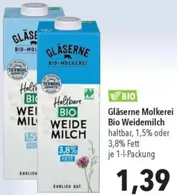 CITTI Markt Gläserne Molkerei Bio Weidemilch Angebot