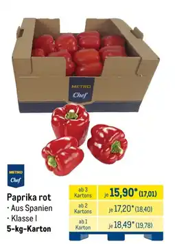 METRO METRO Chef Paprika rot Angebot