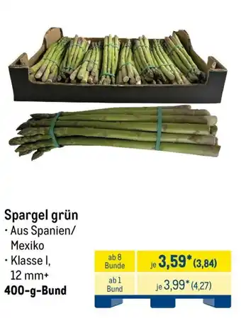 METRO Spargel grün Angebot