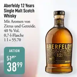 Galeria Markthalle Aberfeldy 12 Years Single Malt Scotch Whisky Angebot