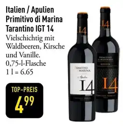 Galeria Markthalle Italien / Apulien Primitivo di Marina Tarantino IGT 14 Angebot