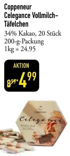 Galeria Markthalle Coppeneur Celegance Vollmilch Täfelchen Angebot