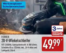 Aldi Nord FERREX 20-V-Winkelschleifer Angebot