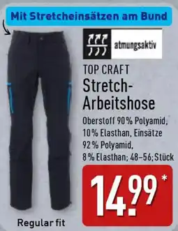 Aldi Nord TOP CRAFT Stretch Arbeitshose Angebot