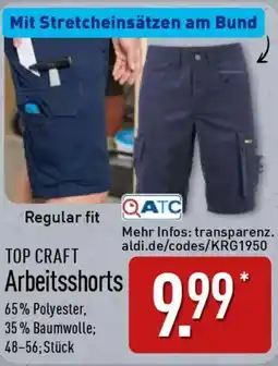 Aldi Nord TOP CRAFT Arbeitsshorts Angebot