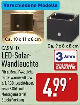 Aldi Nord Casalux LED-Solar Wandleuchte Angebot