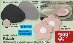 Aldi Nord HOME CREATION Platzsets Angebot