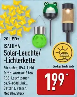 Aldi Nord ISALUMA Solar-Leuchte / Lichterkette Angebot