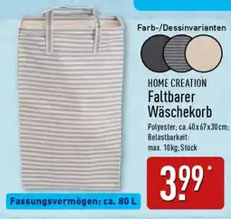 Aldi Nord HOME CREATION Faltbarer Wäschekorb Angebot