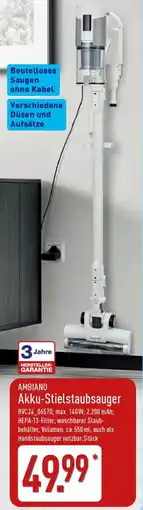 Aldi Nord AMBIANO Akku-Stielstaubsauger Angebot