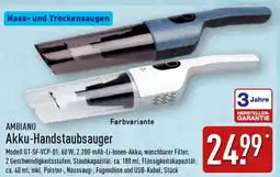 Aldi Nord AMBIANO Akku-Handstaubsauger Angebot