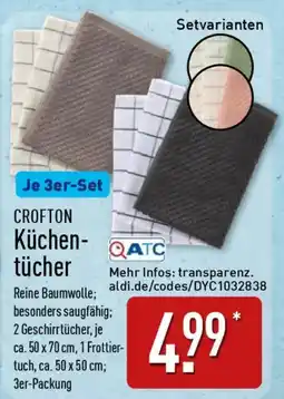 Aldi Nord CROFTON Küchentücher Angebot