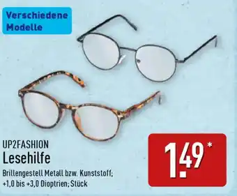 Aldi Nord UP2FASHION Lesehilfe Angebot