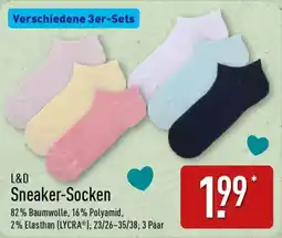 Aldi Nord L&D Sneaker-Socken Angebot