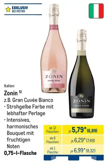 METRO Zonin z.B. Gran Cuvée Bianco Angebot