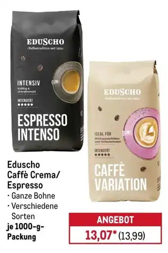 METRO Eduscho Caffè Crema/ Espresso Angebot