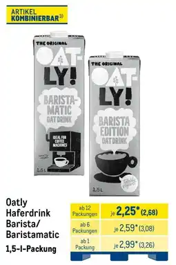 METRO Oatly Haferdrink Barista/ Baristamatic Angebot