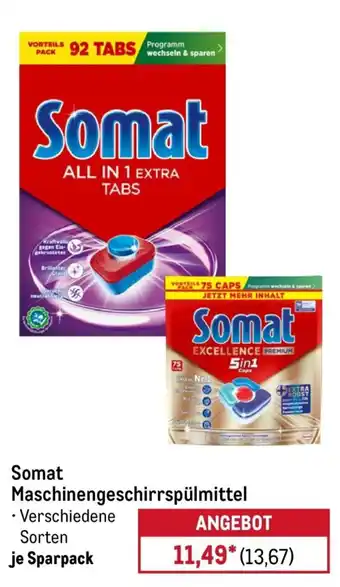 METRO Somat Maschinengeschirrspülmittel Angebot