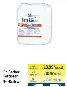 METRO Dr. Becher Fettlöser Angebot
