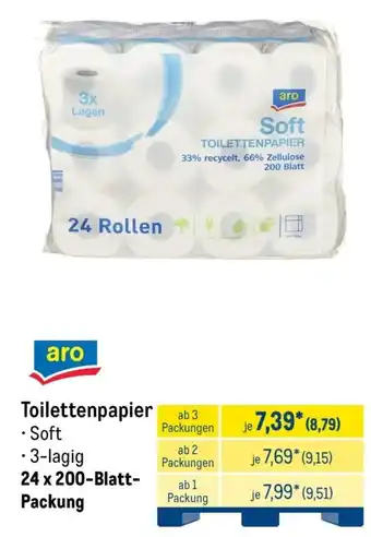 METRO aro Toilettenpapier Angebot