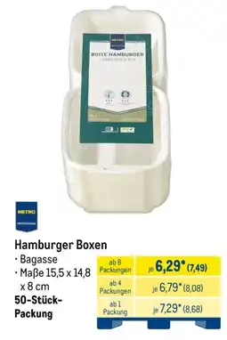 METRO METRO PROFESSIONAL Hamburger Boxen Angebot