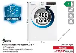 METRO HOOVER Waschautomat H3WP 4134TAM/1-S 9) Angebot