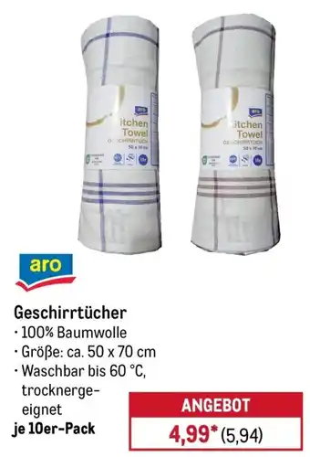 METRO aro Geschirrtücher Angebot