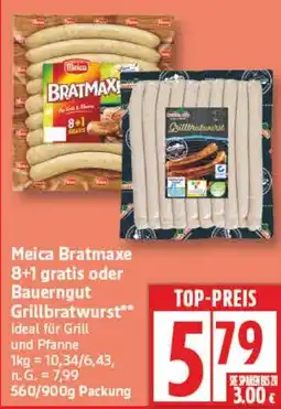 Aldi Nord Meica Bratmaxe oder Bauerngut Grillbratwurst Angebot
