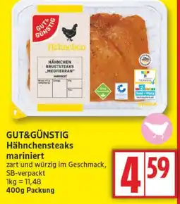 Aldi Nord GUT&GÜNSTIG Hähnchensteaks mariniert Angebot
