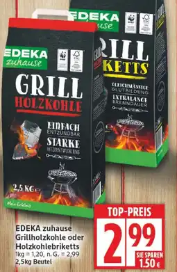 Aldi Nord EDEKA zuhause Grillholzkohle oder Holzkohlebriketts Angebot