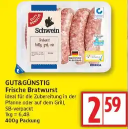 Aldi Nord GUT&GÜNSTIG Frische Bratwurst Angebot