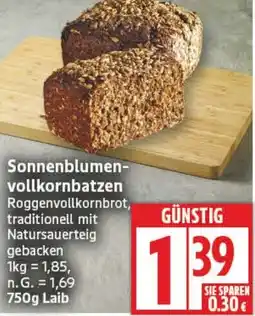 Aldi Nord Sonnenblumen- vollkornbatzen Angebot