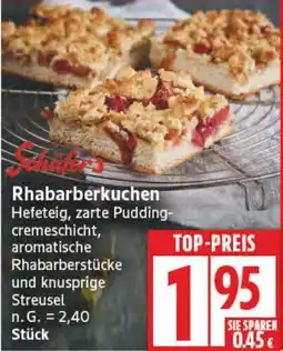 Aldi Nord Schafer's Rhabarberkuchen Angebot