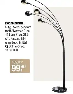 Opti Wohnwelt Bogenleuchte Angebot