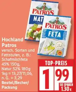 Aldi Nord Hochland Patros Angebot