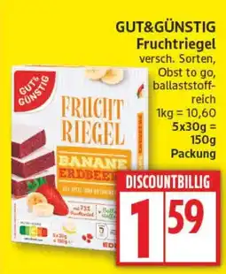 Aldi Nord GUT&GÜNSTIG Fruchtriegel Angebot