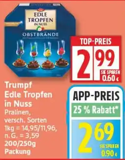 Aldi Nord Trumpf Edle Tropfen in Nuss Angebot
