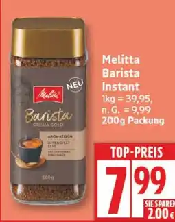 Aldi Nord Melitta Barista Instant Angebot
