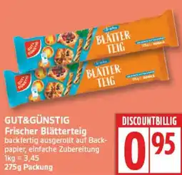 Aldi Nord GUT&GÜNSTIG Frischer Blätterteig Angebot