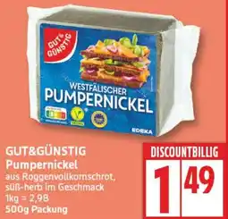Aldi Nord GUT&GÜNSTIG Pumpernickel Angebot
