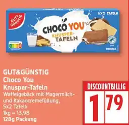 Aldi Nord GUT&GÜNSTIG Choco You Knusper-Tafeln Angebot