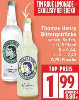 Aldi Nord Thomas Henry Bittergetränke Angebot