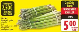 Aldi Nord Mexiko Spargel, grün Angebot