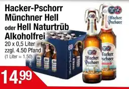 Getränke City Hacker-Pschorr Münchner Hell oder Hell Naturtrüb Alkoholfrei Angebot